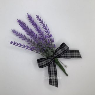 Purple heather buttonhole