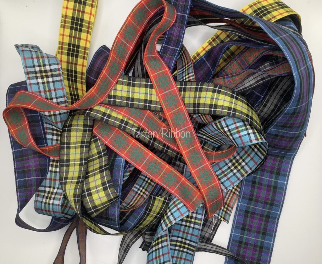 Odden Ribbon Tartan Ribbon Oddments Mixed Widths/Tartans – Tartan Ribbon