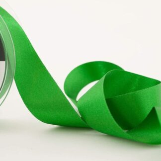 Berisfords Emerald Green 23 Double Sided Satin Ribbon 25mm Full 20 Metre Roll