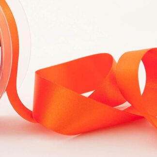 Berisfords Orange Delight 42 Double Sided Satin Ribbon 25mm Full 20 Metre Roll