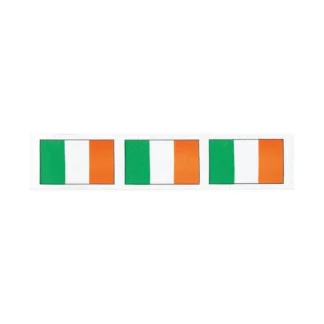 Berisfords Irish Flag Decorated Single Sided Satin Ribbon 25mm Full 20 Metre Roll